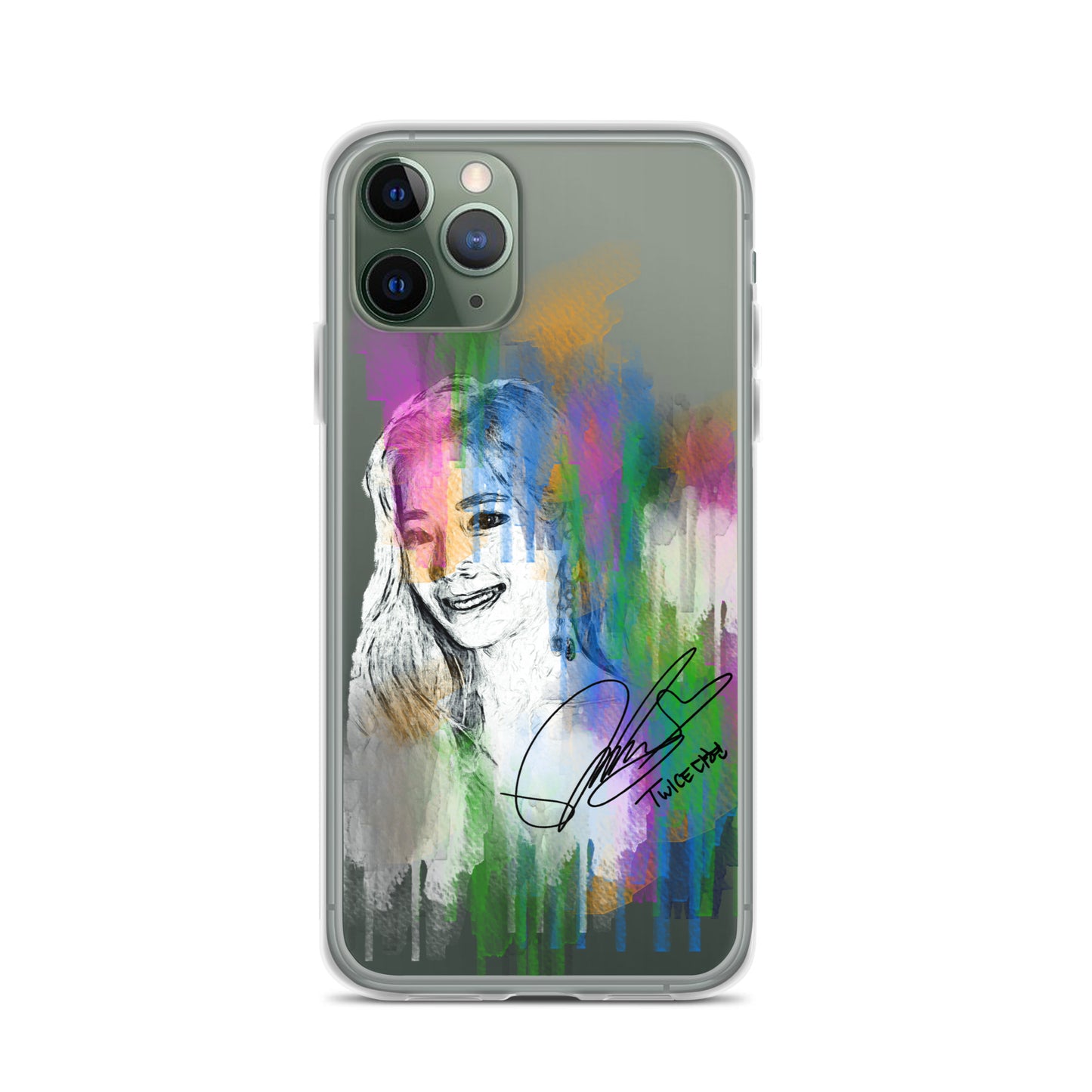 TWICE Dahyun, Kim Da Hyun Waterpaint Portrait iPhone Case