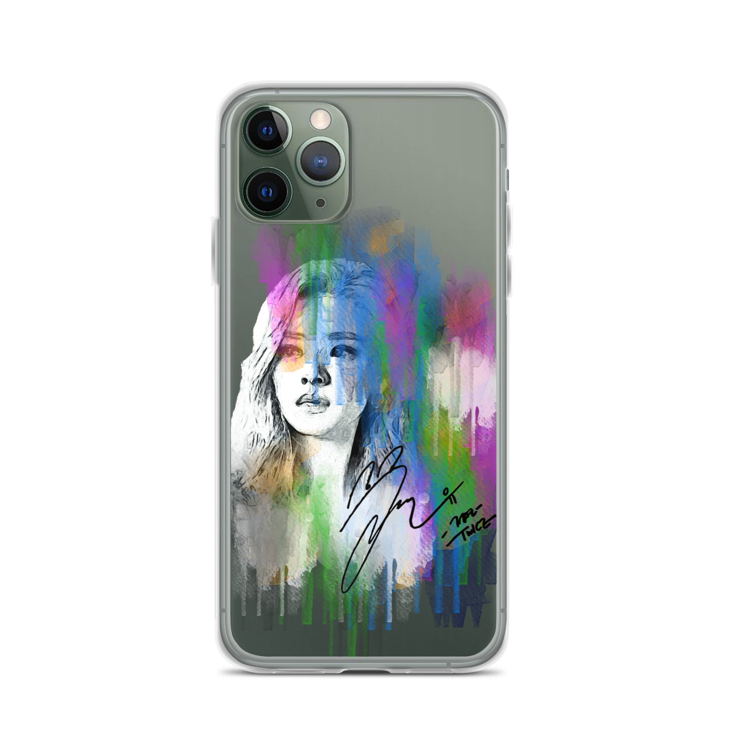 TWICE Jeongyeon, Yoo Jeong-yeon Waterpaint Portrait iPhone Case