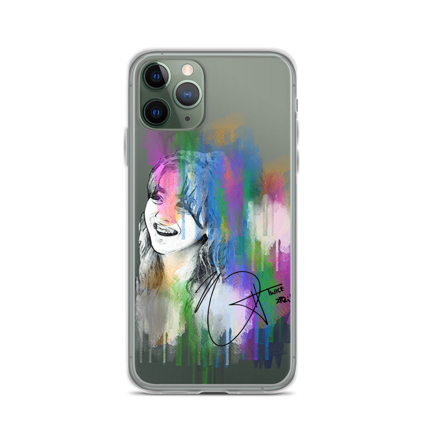 TWICE Jihyo, Park Ji-hyo Waterpaint Portrait iPhone Case