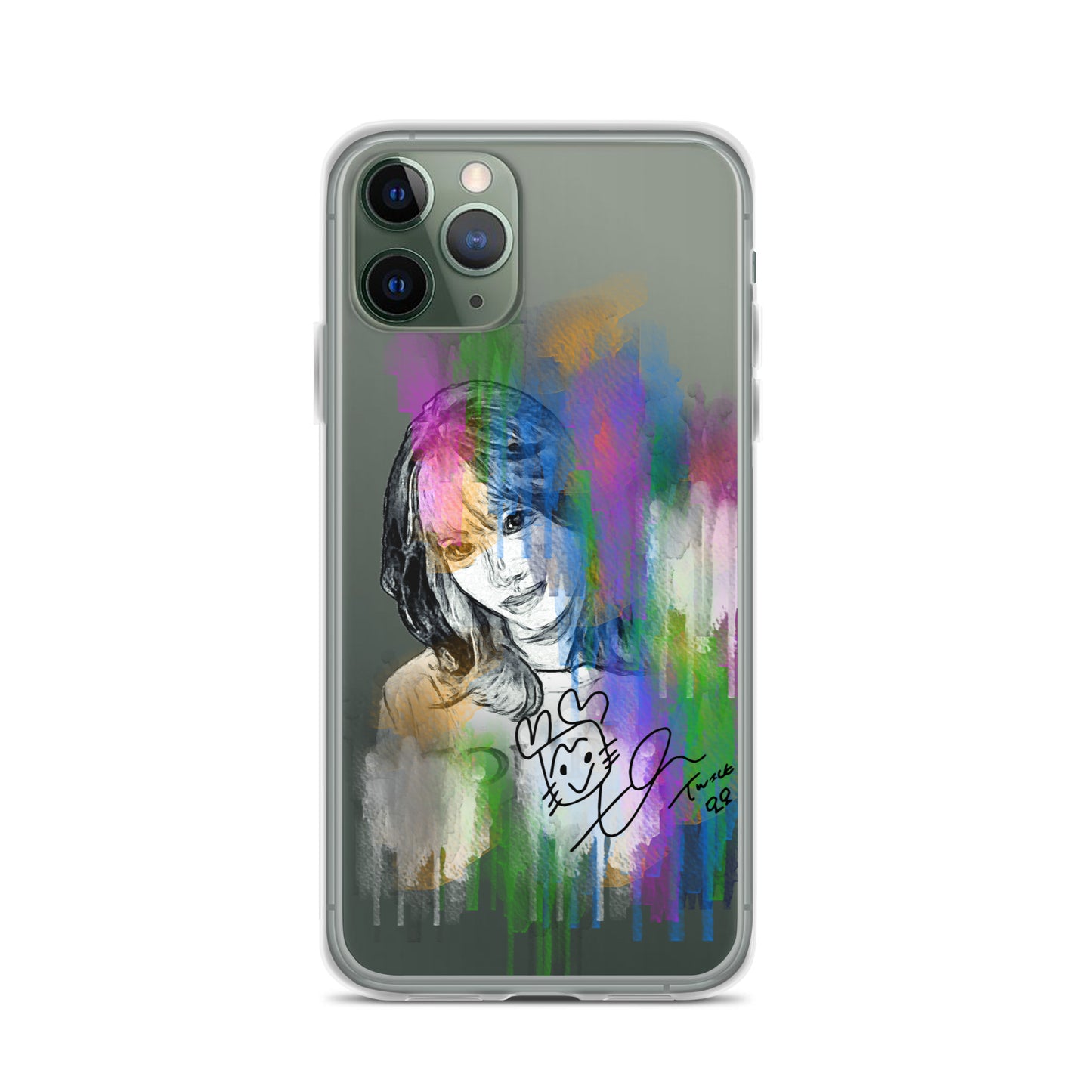 TWICE Momo, Hirai Momo Waterpaint Portrait iPhone Case