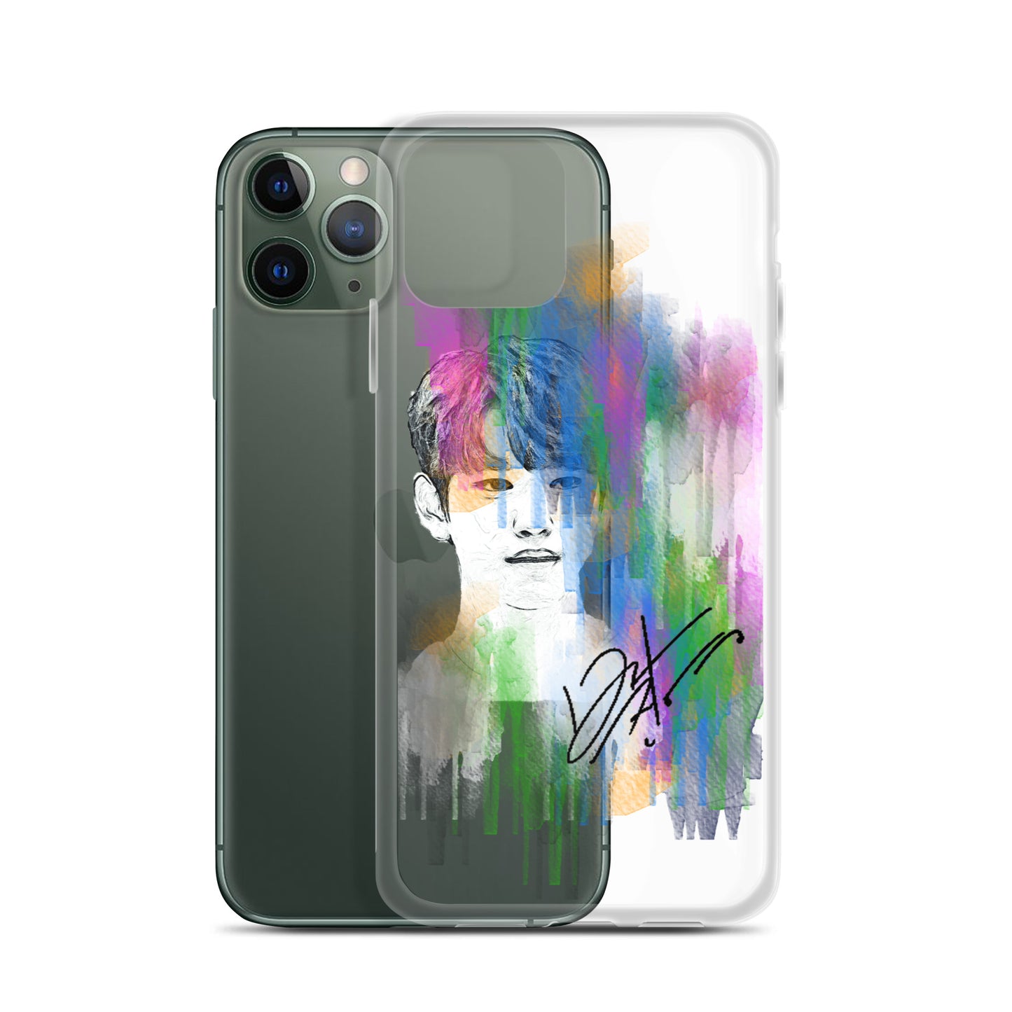 GOT7 Jinyoung, Park Jin-young Waterpaint Portrait iPhone Case