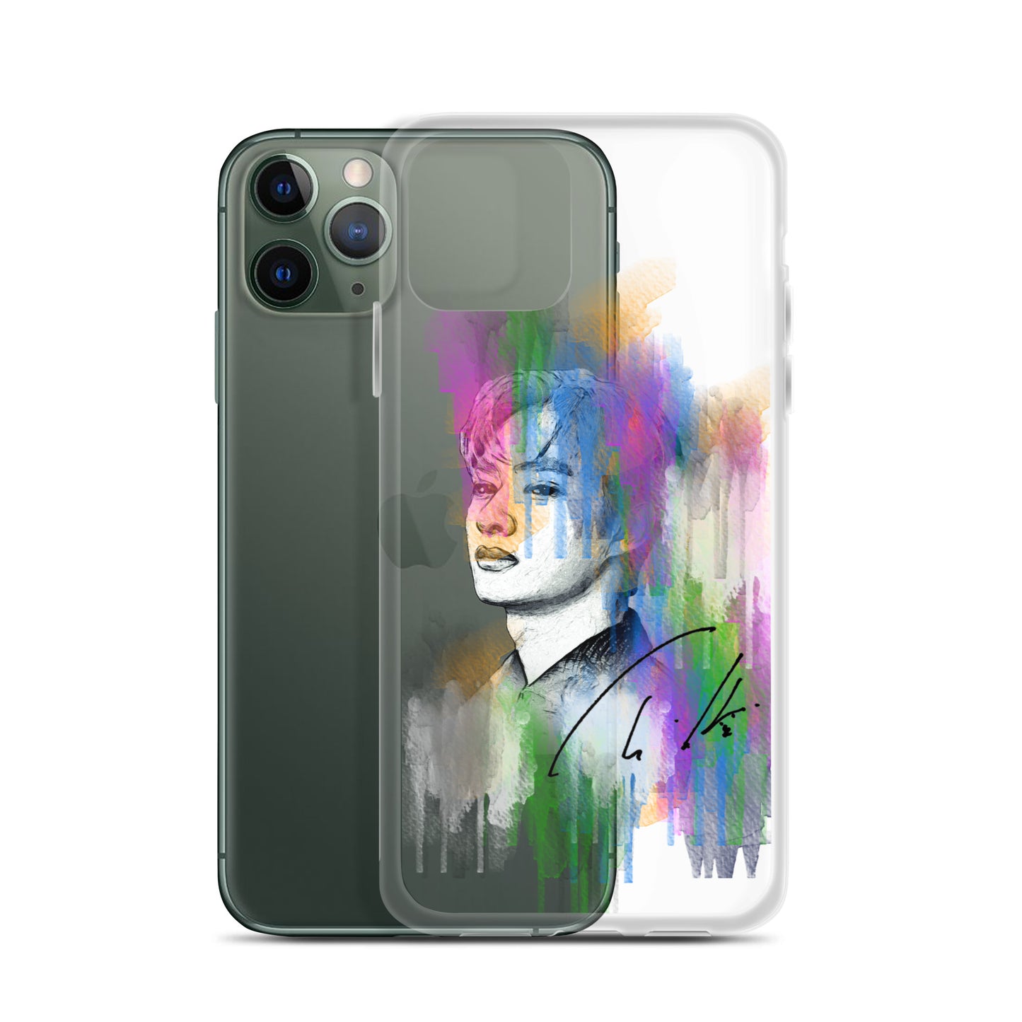 SEVENTEEN Jun, Wen Junhui Waterpaint Portrait iPhone Case