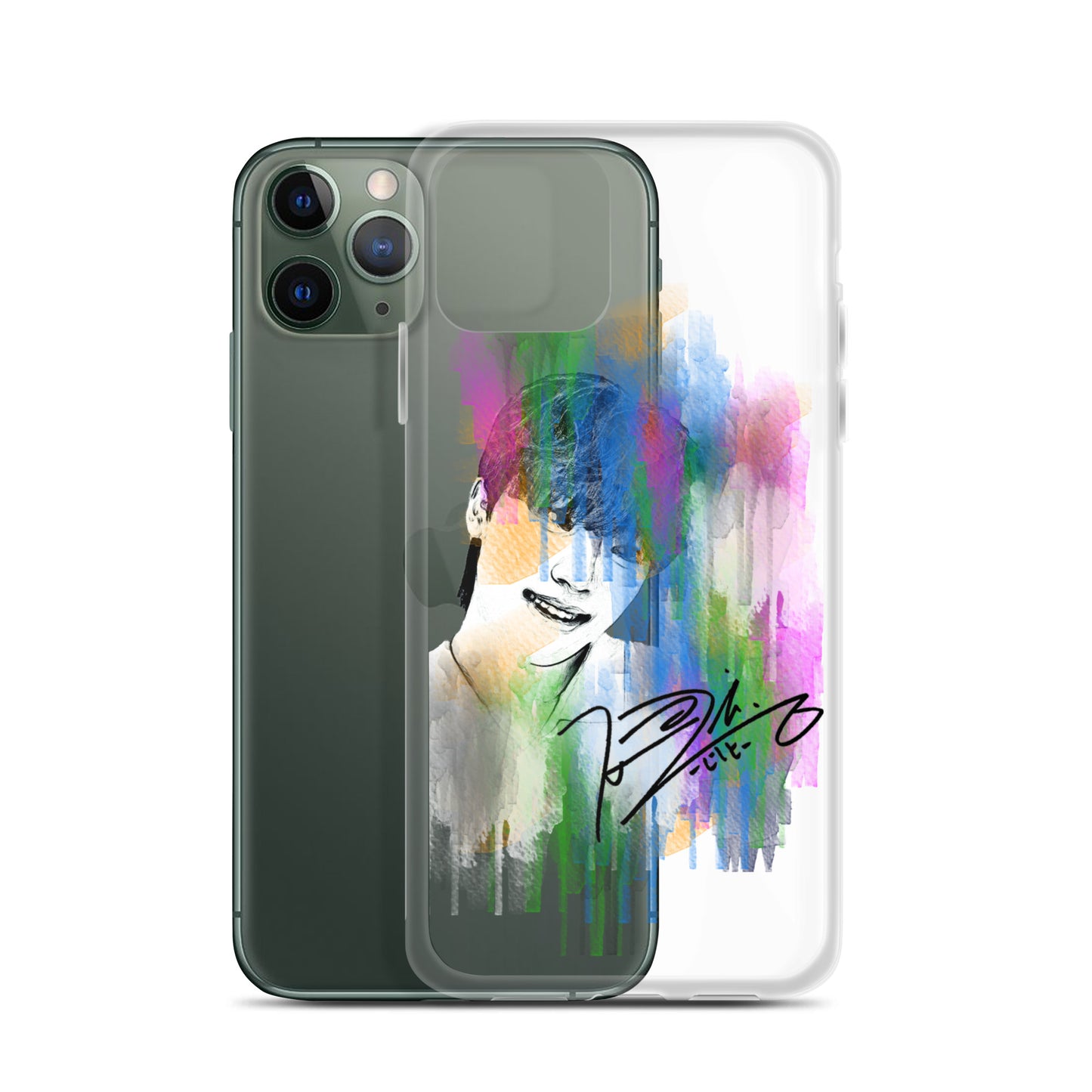 SEVENTEEN Dino, Lee Chan Waterpaint Portrait iPhone Case