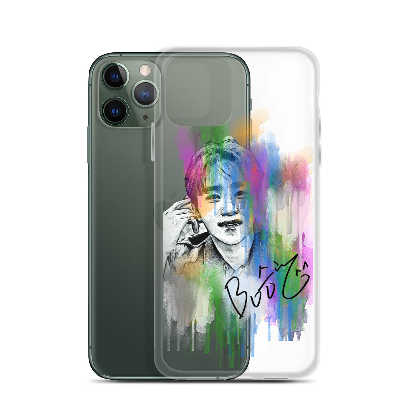 SEVENTEEN Seungkwan, Boo Seung-kwan Waterpaint Portrait iPhone Case