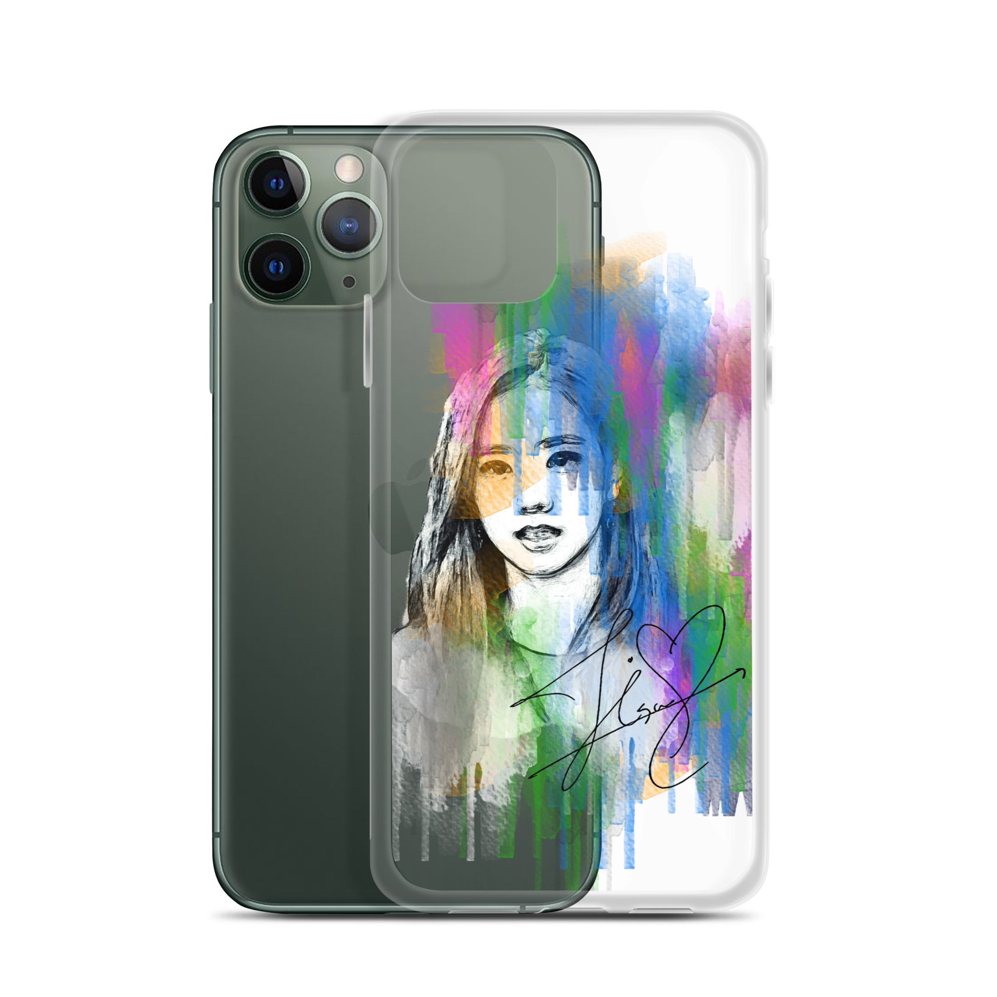 BLACKPINK Jisoo, Kim Jisoo Waterpaint Portrait iPhone Case - kpophow