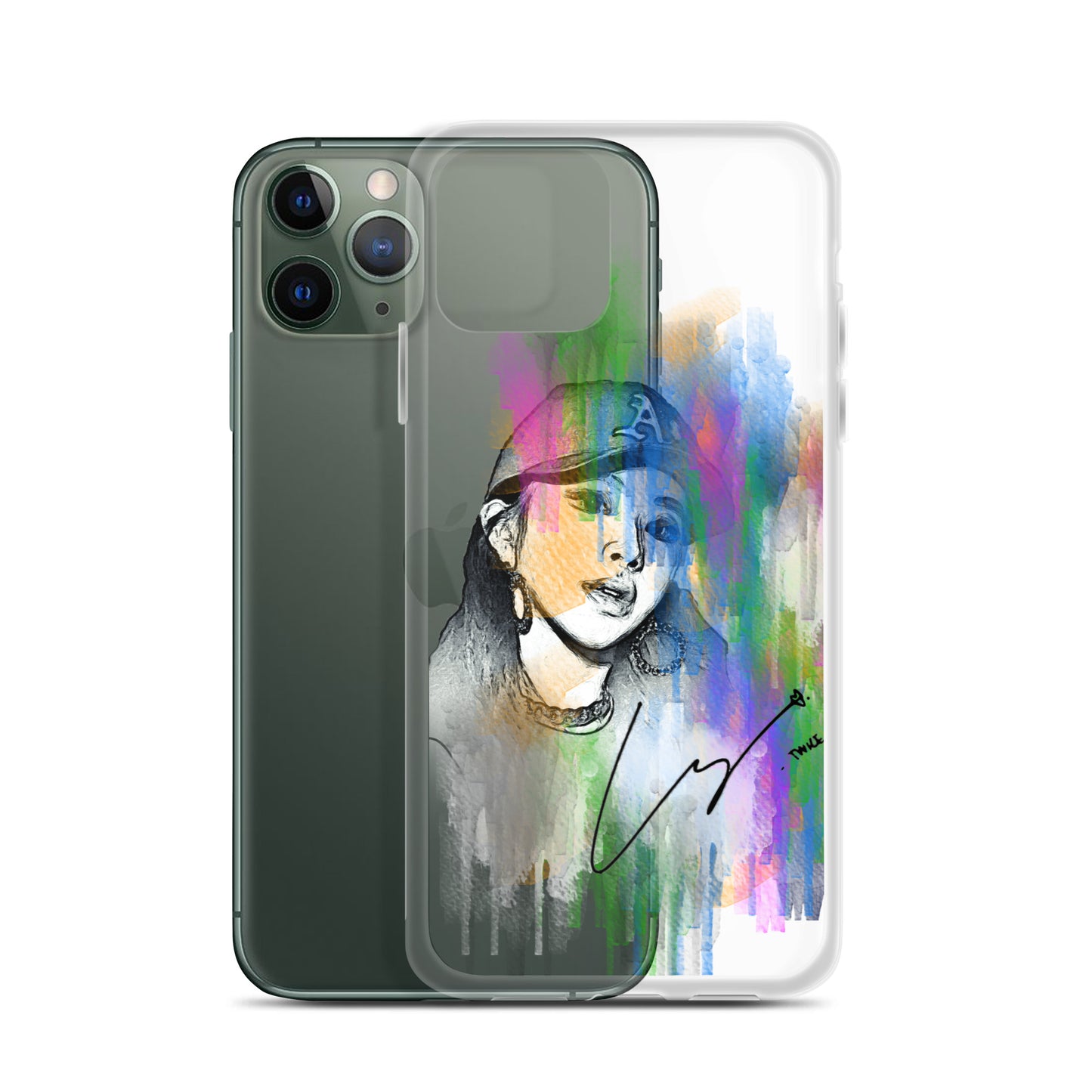 TWICE Chaeyoung, Son Chae-young Waterpaint Portrait iPhone Case