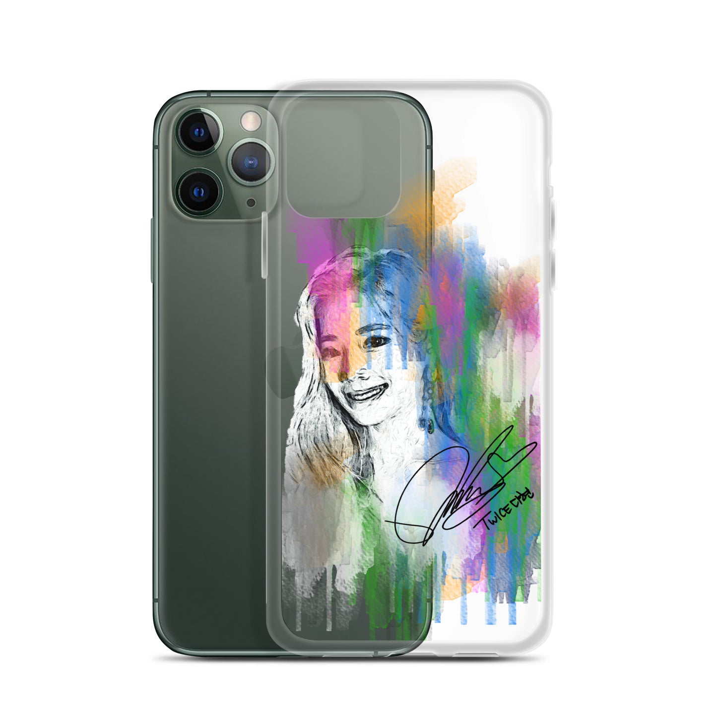 TWICE Dahyun, Kim Da Hyun Waterpaint Portrait iPhone Case