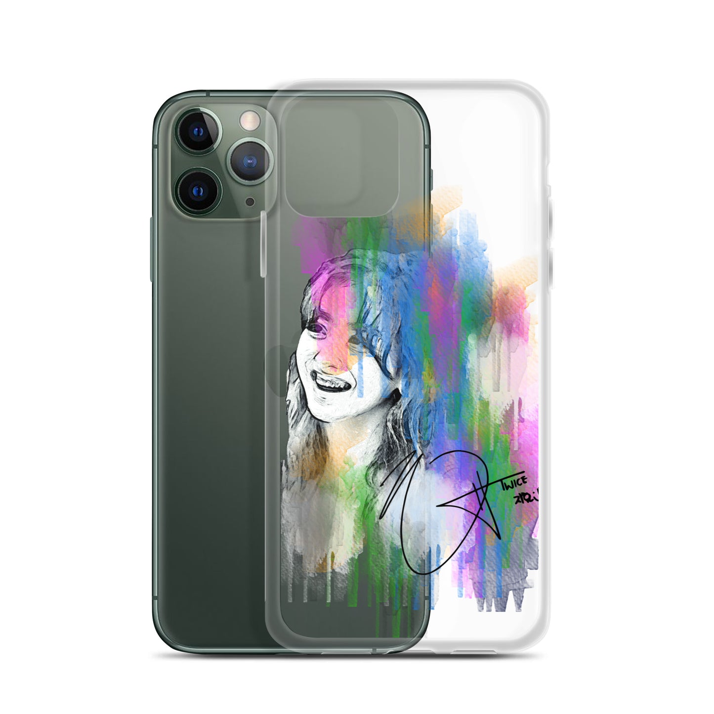 TWICE Jihyo, Park Ji-hyo Waterpaint Portrait iPhone Case