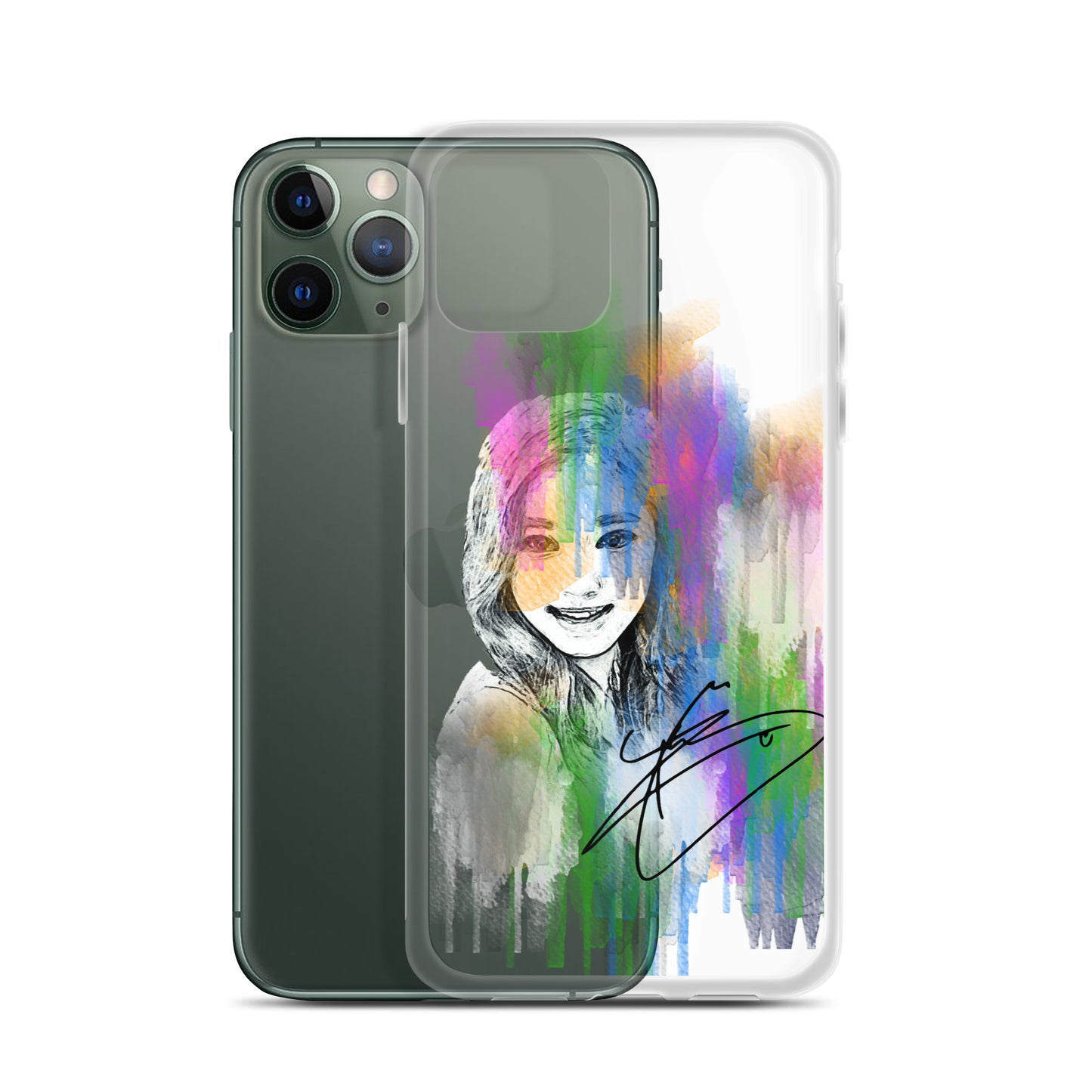 TWICE Tzuyu, Chou Tzu-yu Waterpaint Portrait iPhone Case