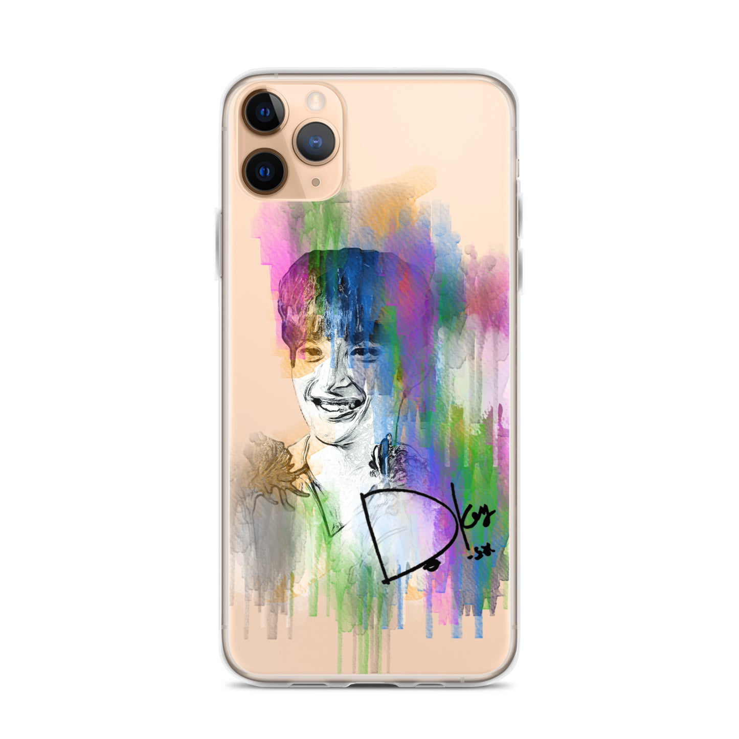 SEVENTEEN DK(Dokyeom), Lee Seok-min Waterpaint Portrait iPhone Case