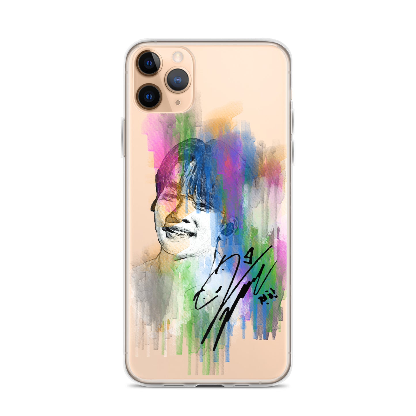 SEVENTEEN Jeonghan, Yoon Jeonghan Waterpaint Portrait iPhone Case