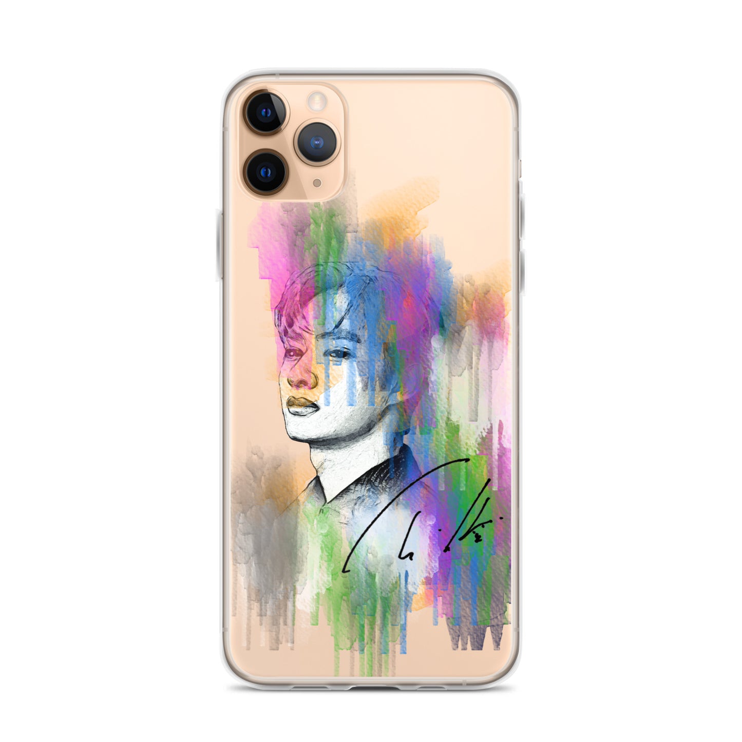 SEVENTEEN Jun, Wen Junhui Waterpaint Portrait iPhone Case