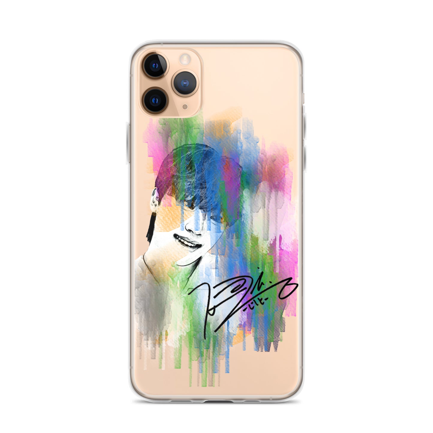 SEVENTEEN Dino, Lee Chan Waterpaint Portrait iPhone Case