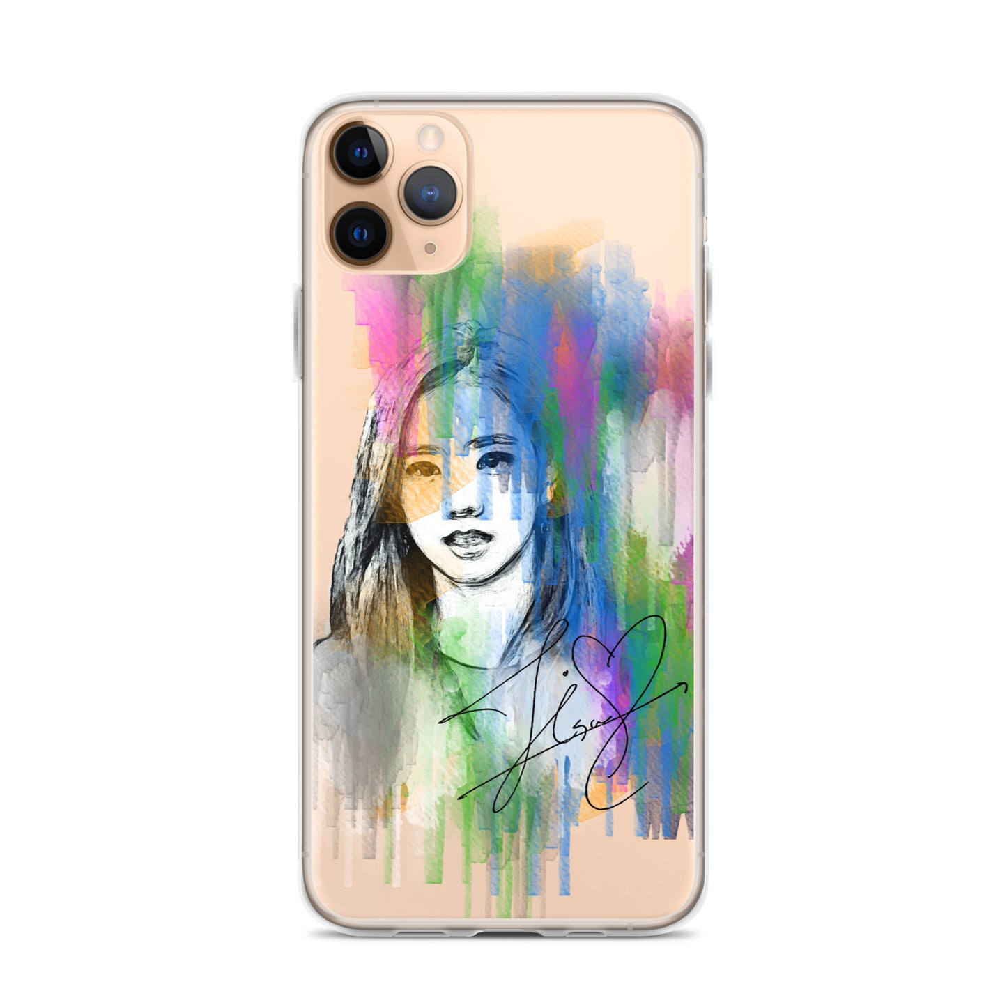 BLACKPINK Jisoo, Kim Jisoo Waterpaint Portrait iPhone Case - kpophow