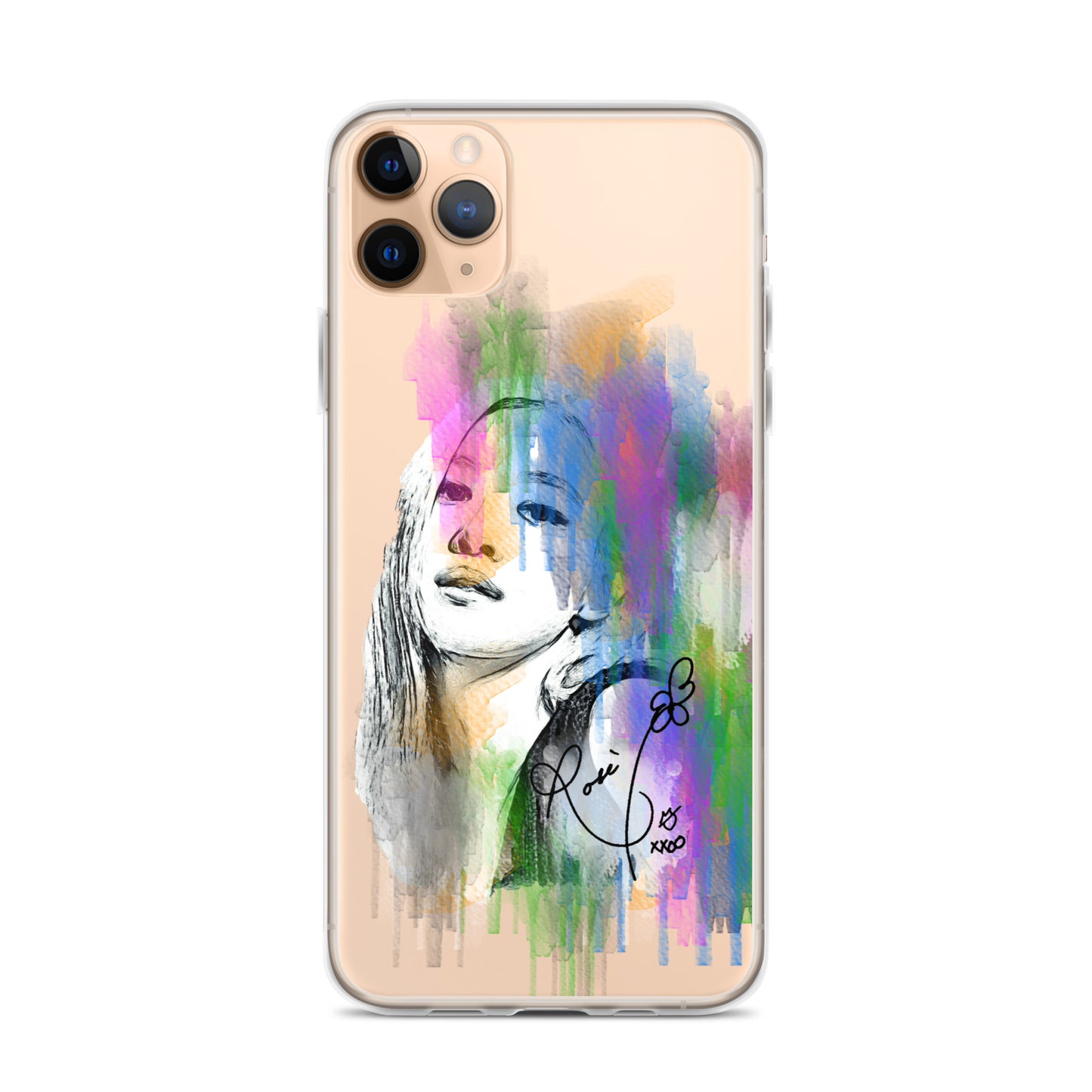 BLACKPINK Rosé, Roseanne Park Waterpaint Portrait iPhone Case - kpophow