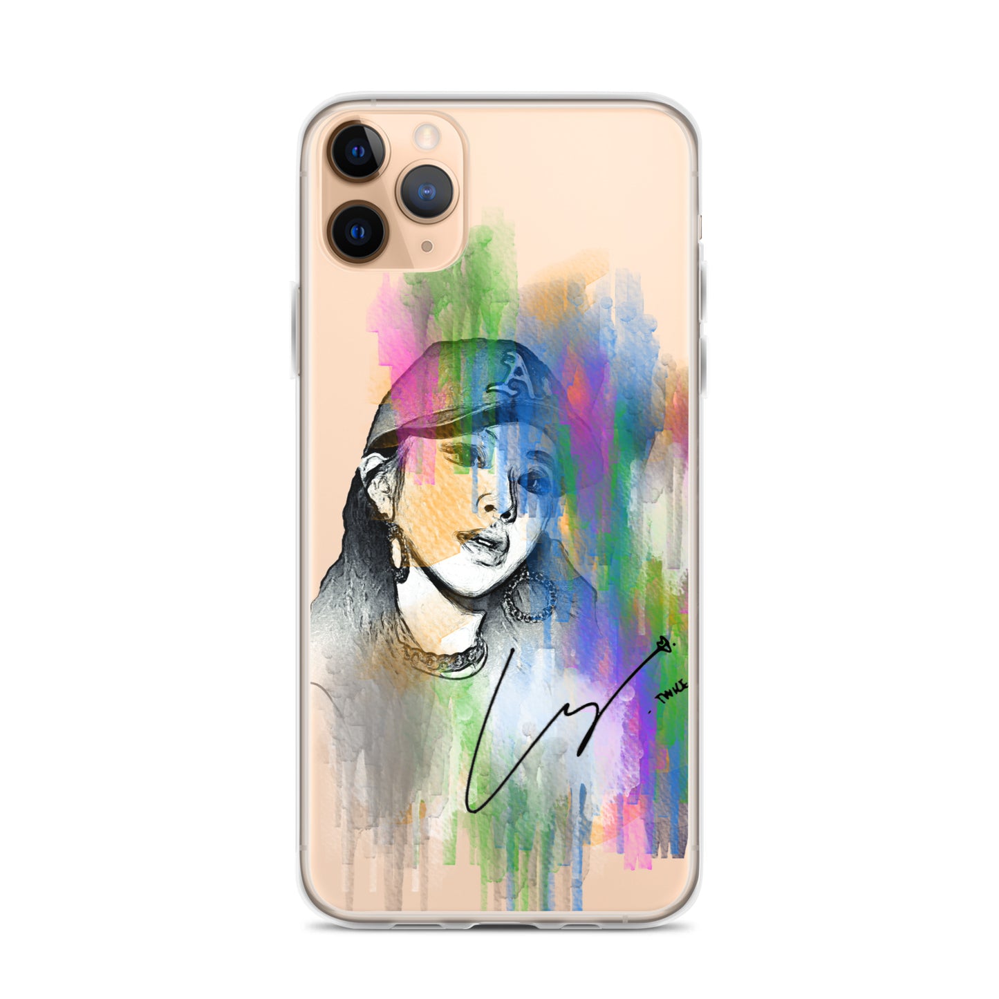 TWICE Chaeyoung, Son Chae-young Waterpaint Portrait iPhone Case