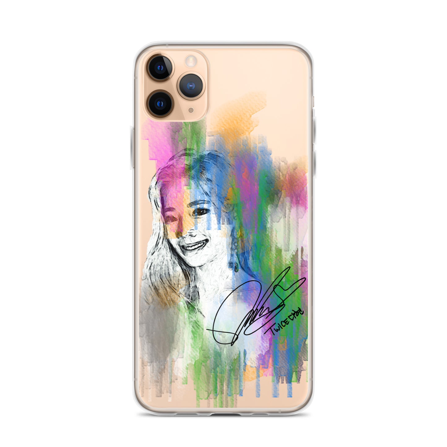 TWICE Dahyun, Kim Da Hyun Waterpaint Portrait iPhone Case