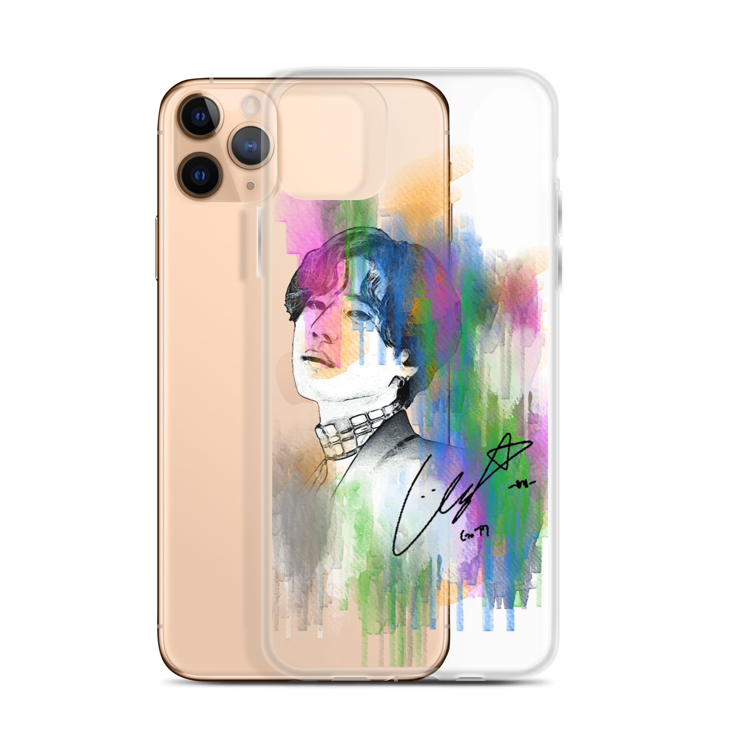 GOT7 Yugyeom, Kim Yu-gyeom Waterpaint Portrait iPhone Case