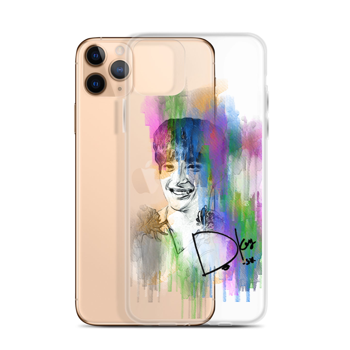 SEVENTEEN DK(Dokyeom), Lee Seok-min Waterpaint Portrait iPhone Case