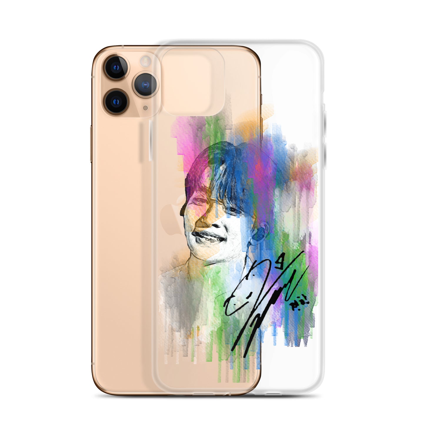 SEVENTEEN Jeonghan, Yoon Jeonghan Waterpaint Portrait iPhone Case