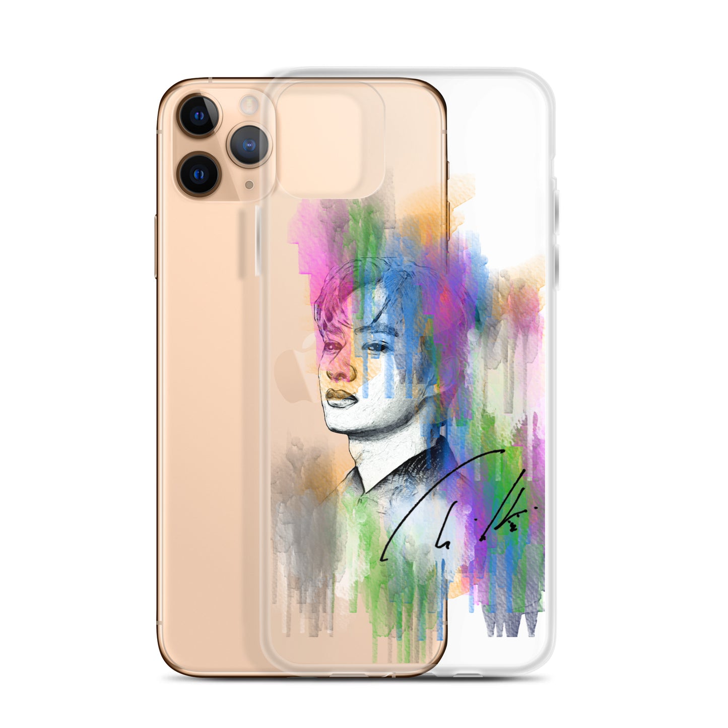 SEVENTEEN Jun, Wen Junhui Waterpaint Portrait iPhone Case