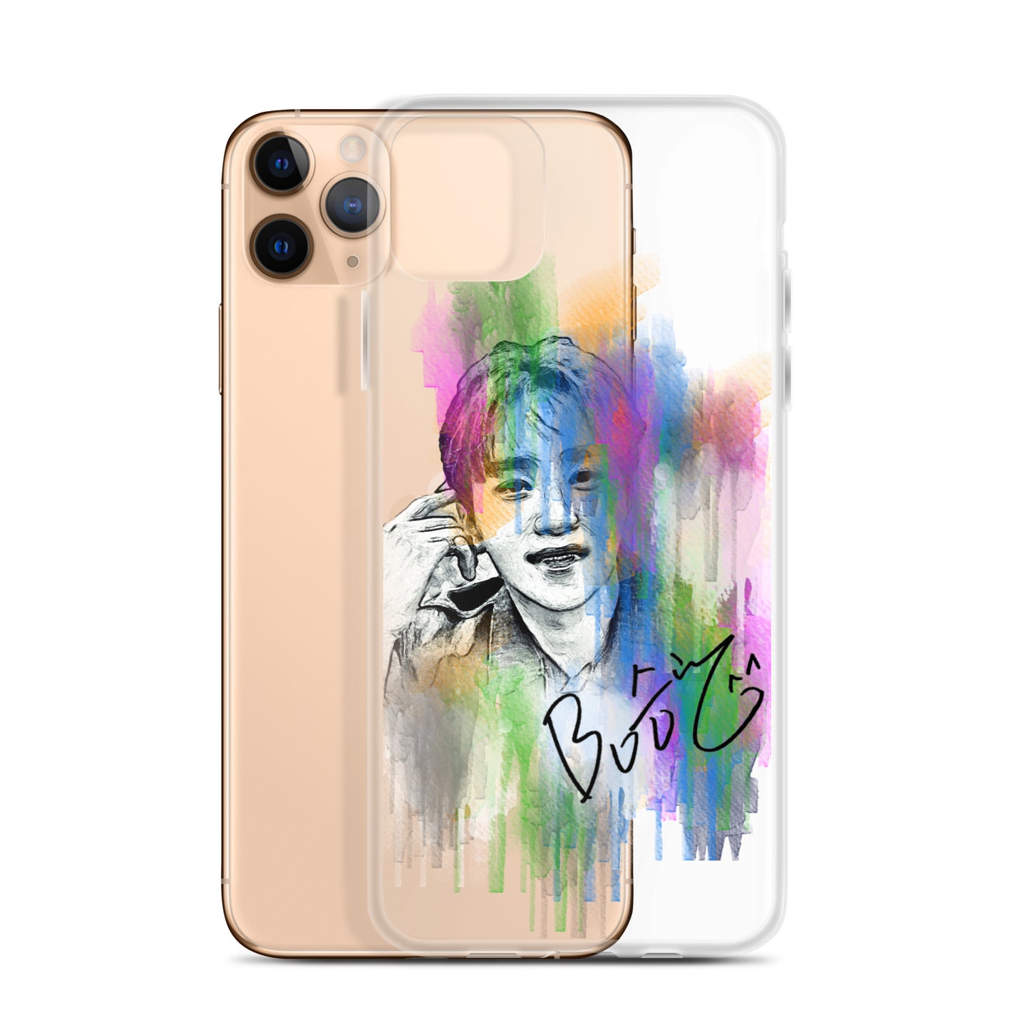 SEVENTEEN Seungkwan, Boo Seung-kwan Waterpaint Portrait iPhone Case