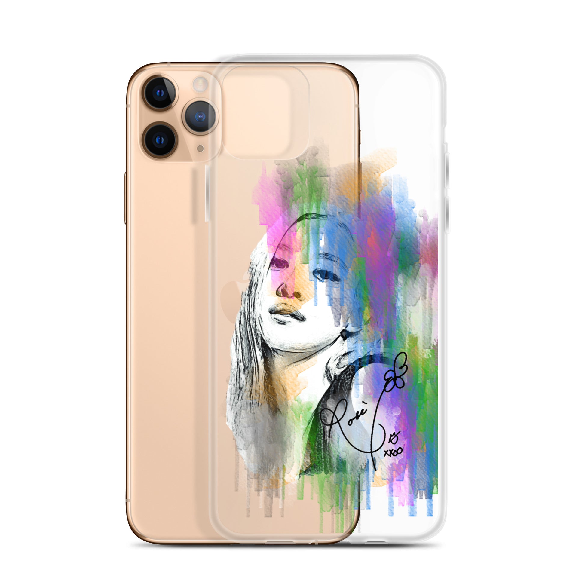 BLACKPINK Rosé, Roseanne Park Waterpaint Portrait iPhone Case - kpophow