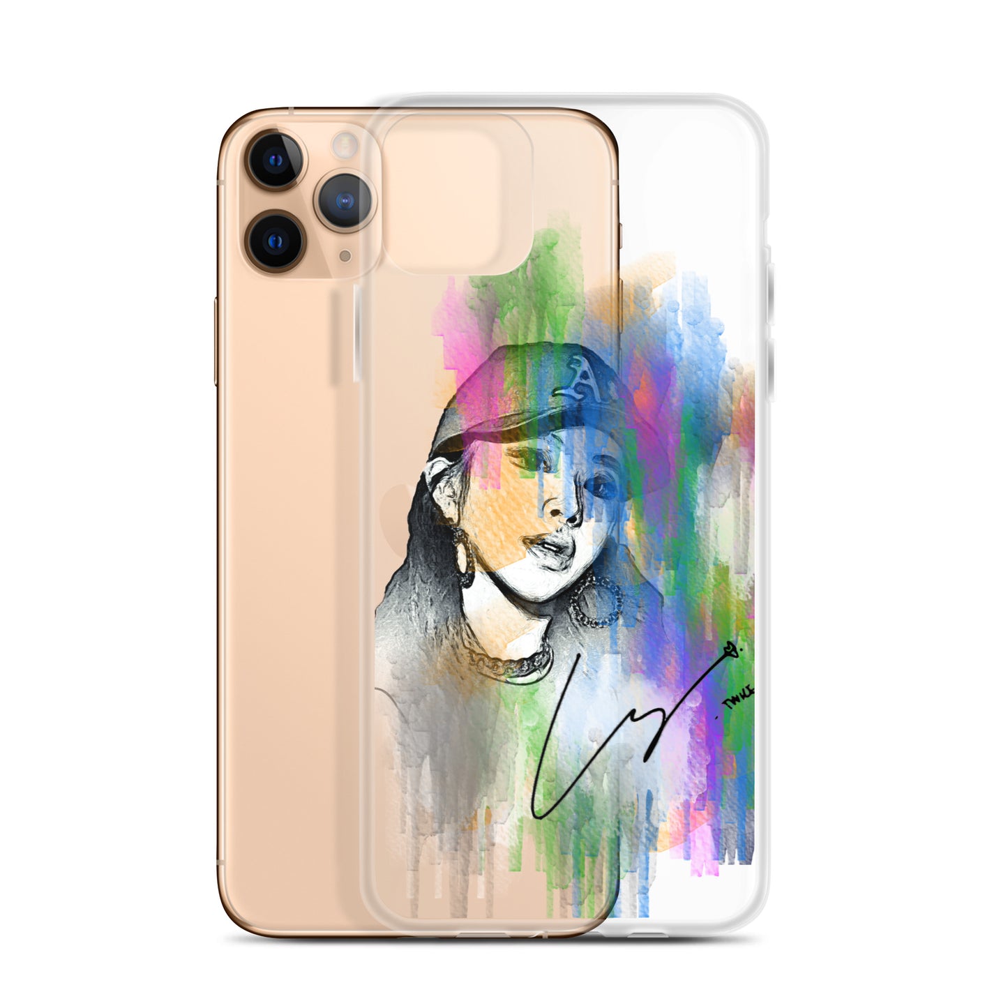 TWICE Chaeyoung, Son Chae-young Waterpaint Portrait iPhone Case