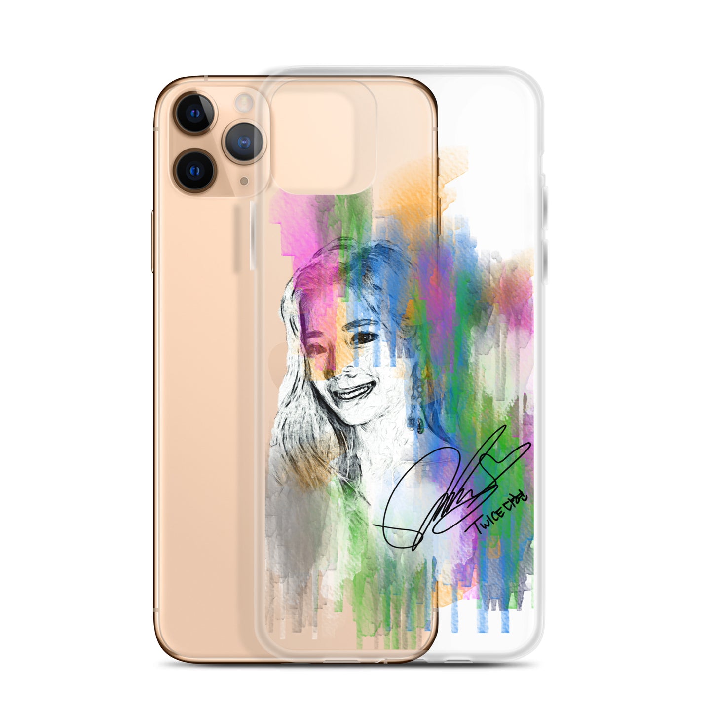 TWICE Dahyun, Kim Da Hyun Waterpaint Portrait iPhone Case