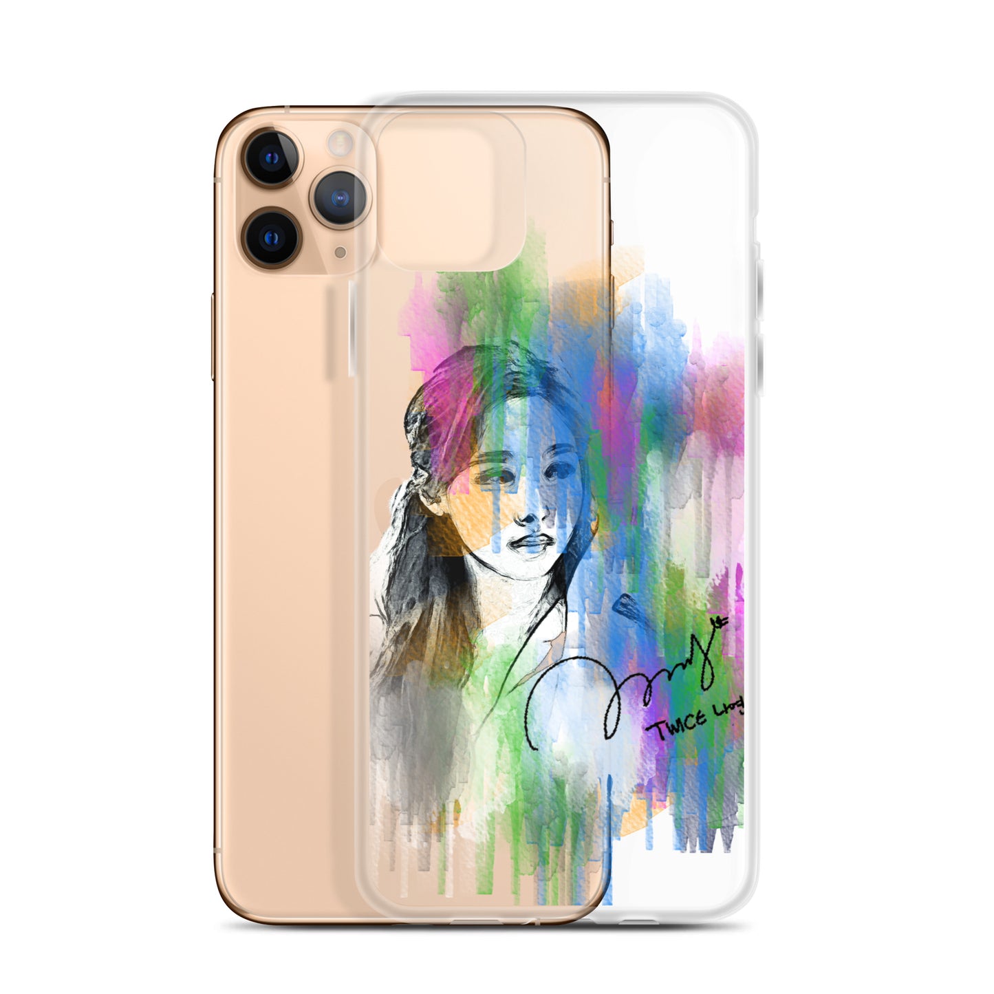 TWICE Nayeon, Im Na-yeon Waterpaint Portrait iPhone Case