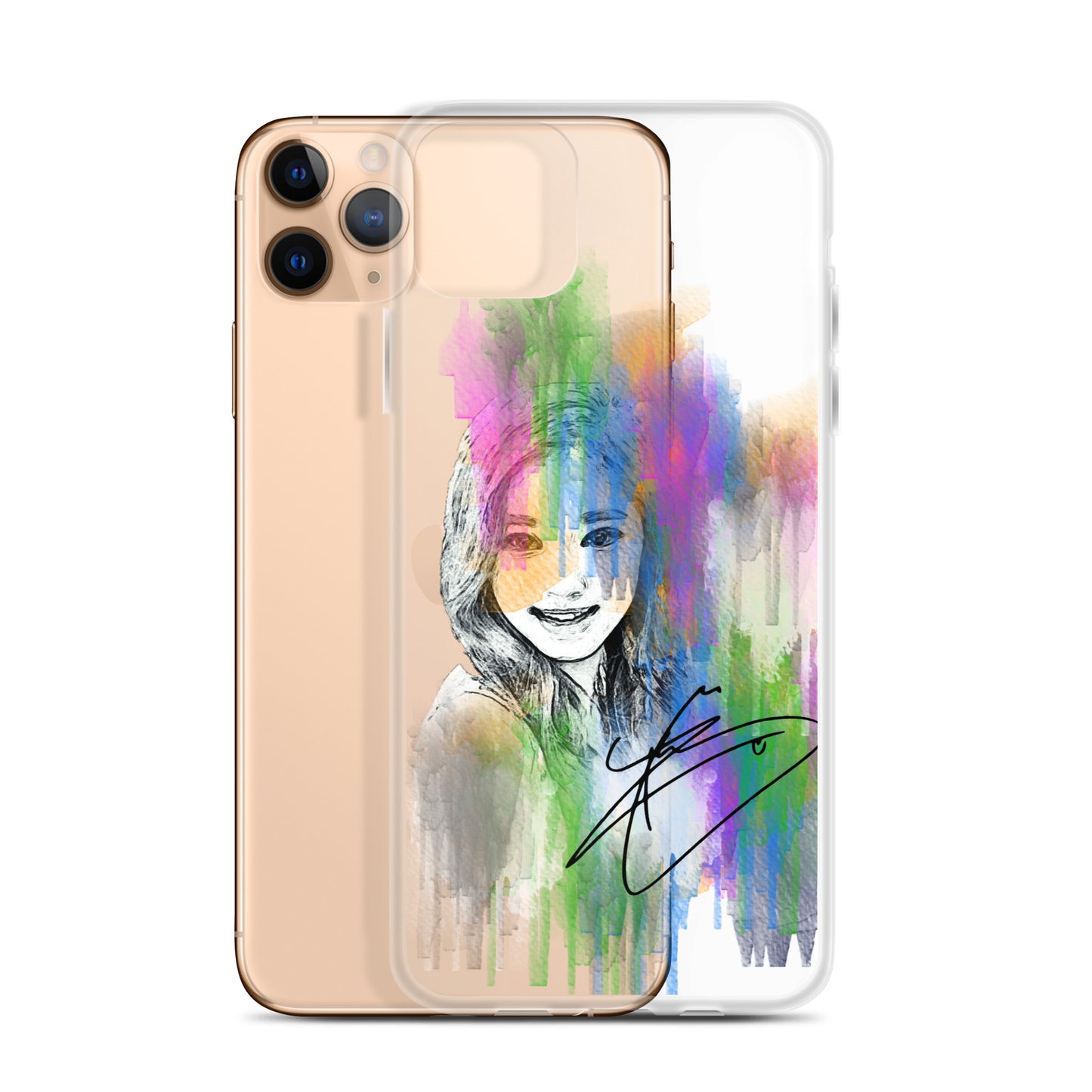 TWICE Tzuyu, Chou Tzu-yu Waterpaint Portrait iPhone Case