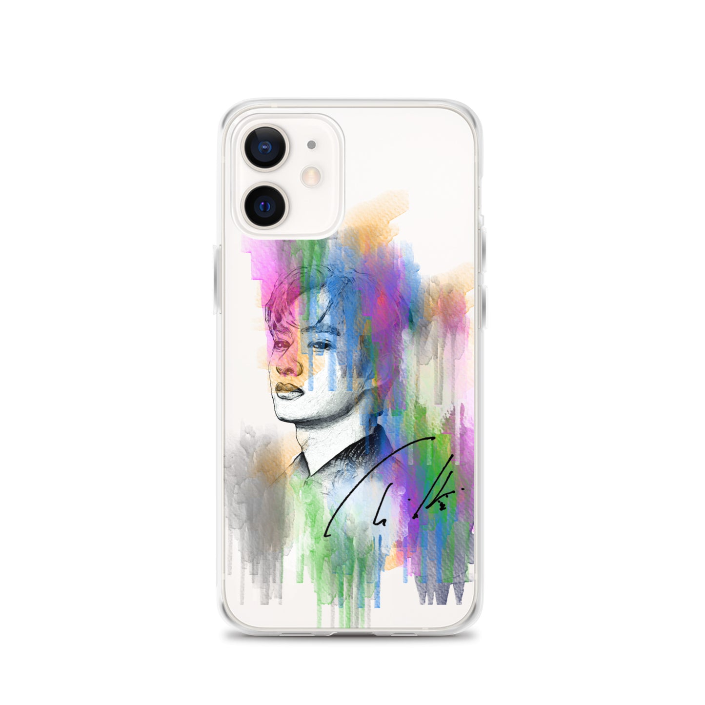 SEVENTEEN Jun, Wen Junhui Waterpaint Portrait iPhone Case