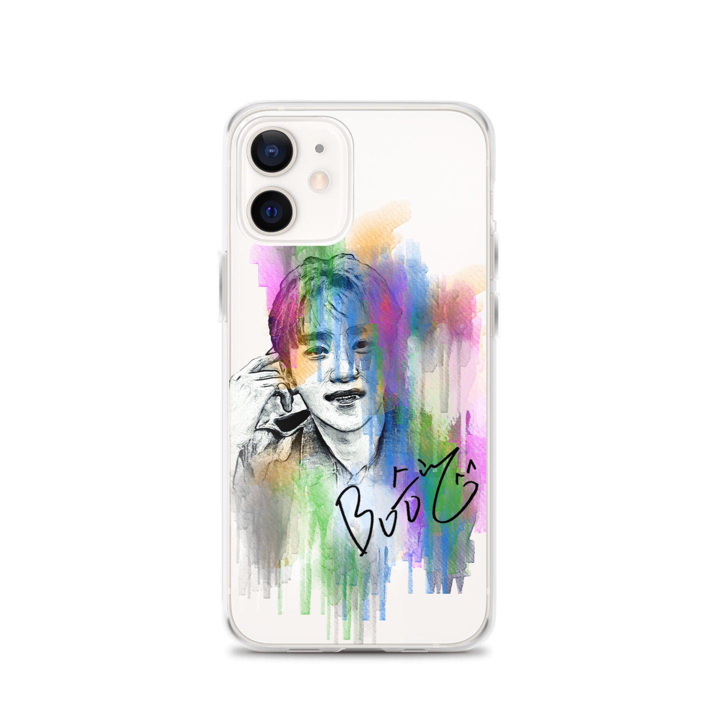 SEVENTEEN Seungkwan, Boo Seung-kwan Waterpaint Portrait iPhone Case