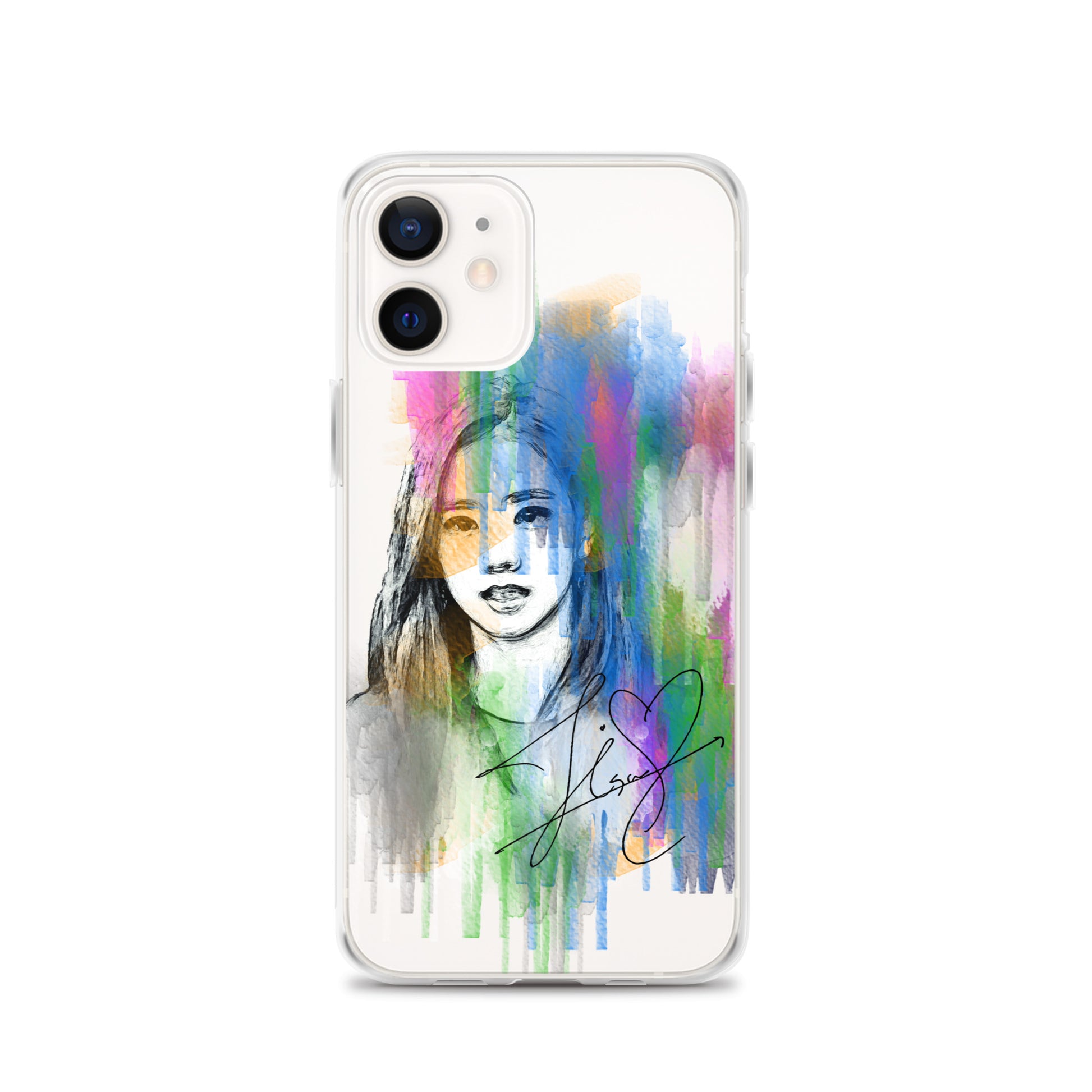 BLACKPINK Jisoo, Kim Jisoo Waterpaint Portrait iPhone Case - kpophow