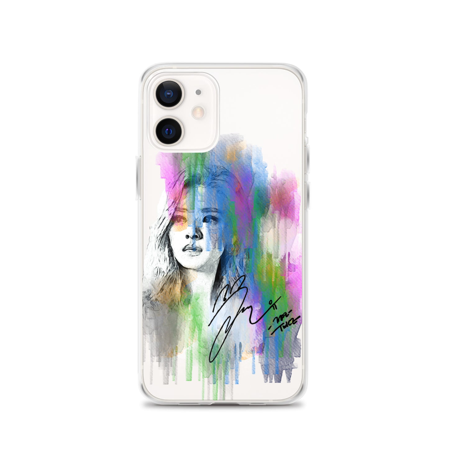 TWICE Jeongyeon, Yoo Jeong-yeon Waterpaint Portrait iPhone Case