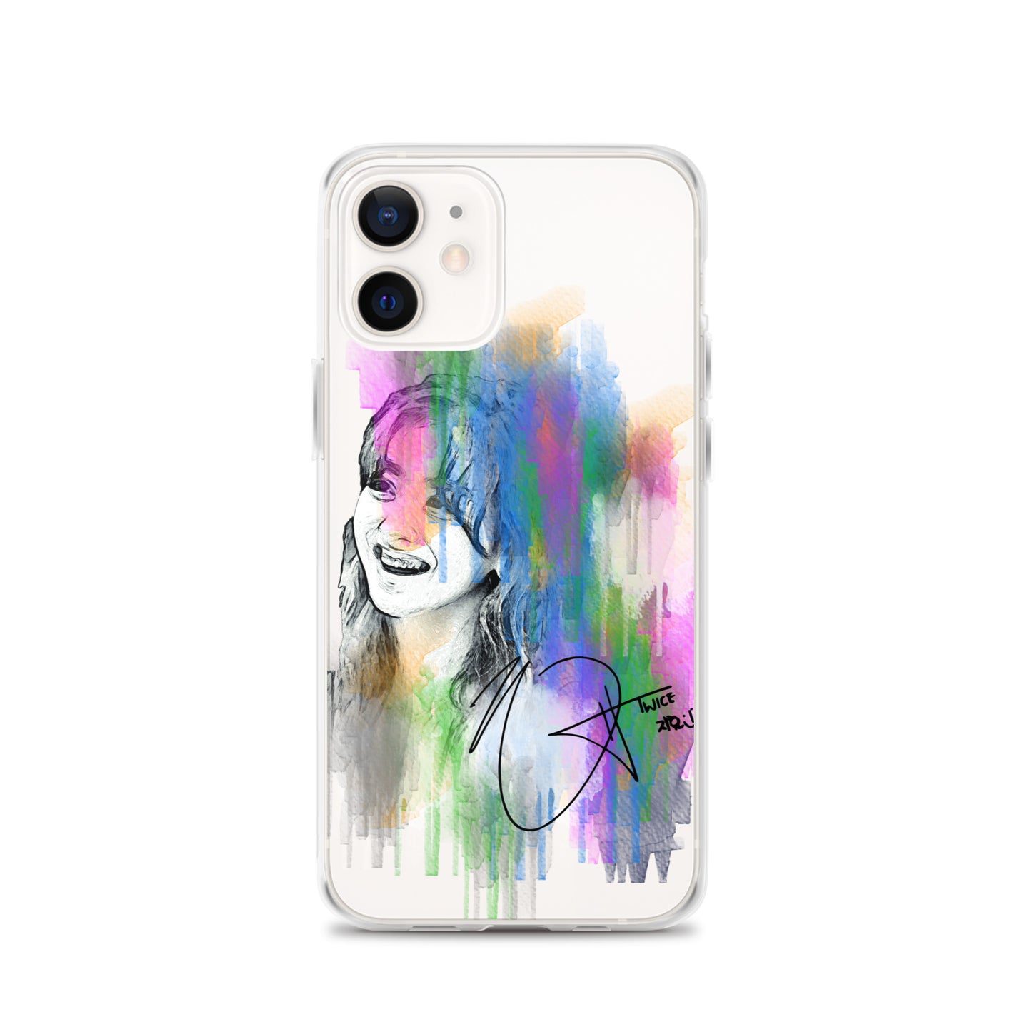 TWICE Jihyo, Park Ji-hyo Waterpaint Portrait iPhone Case