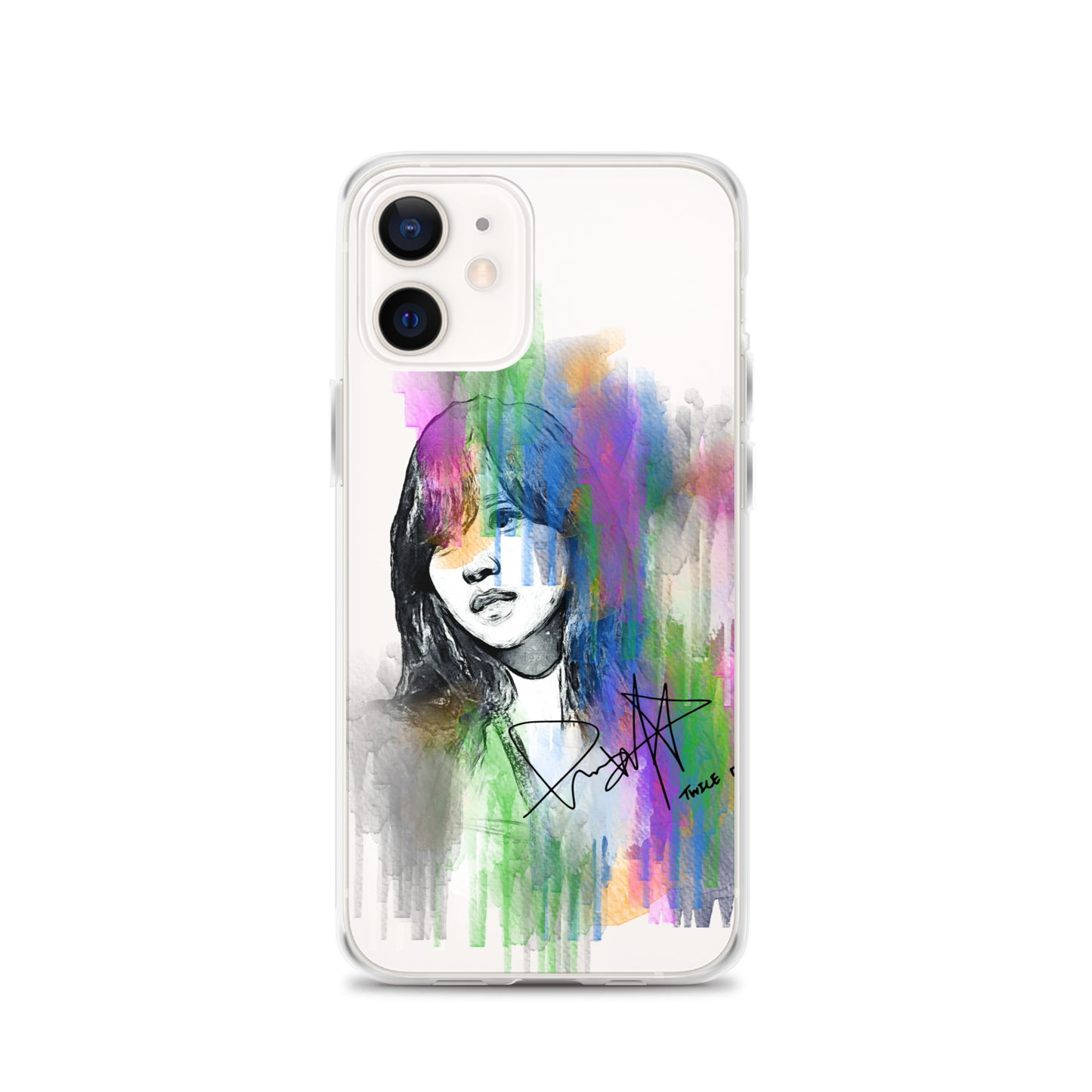 TWICE Mina, Mina Sharon Myoi Waterpaint Portrait iPhone Case