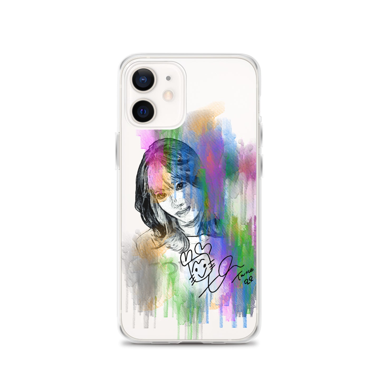 TWICE Momo, Hirai Momo Waterpaint Portrait iPhone Case