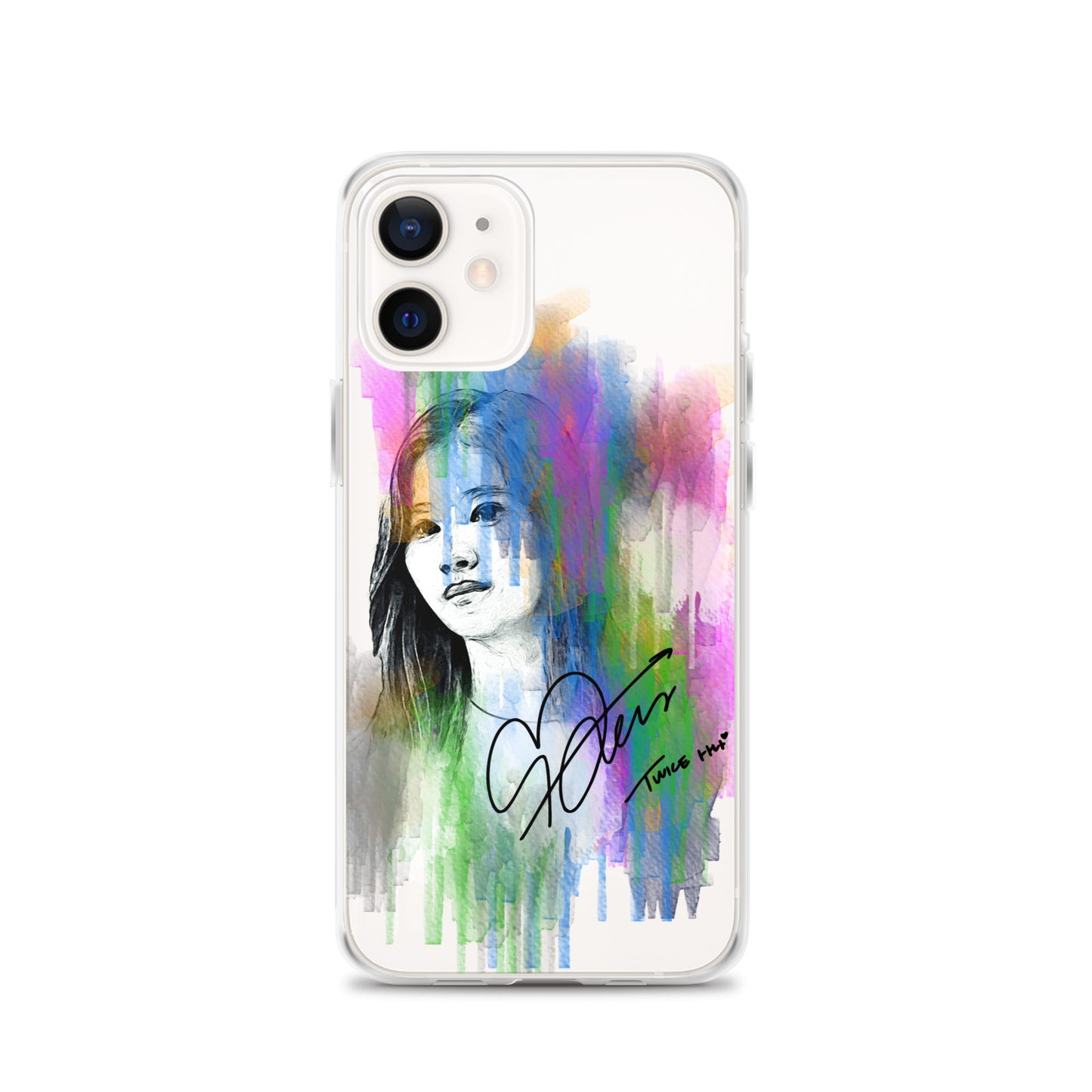 TWICE Sana, Minatozaki Sana Waterpaint Portrait iPhone Case