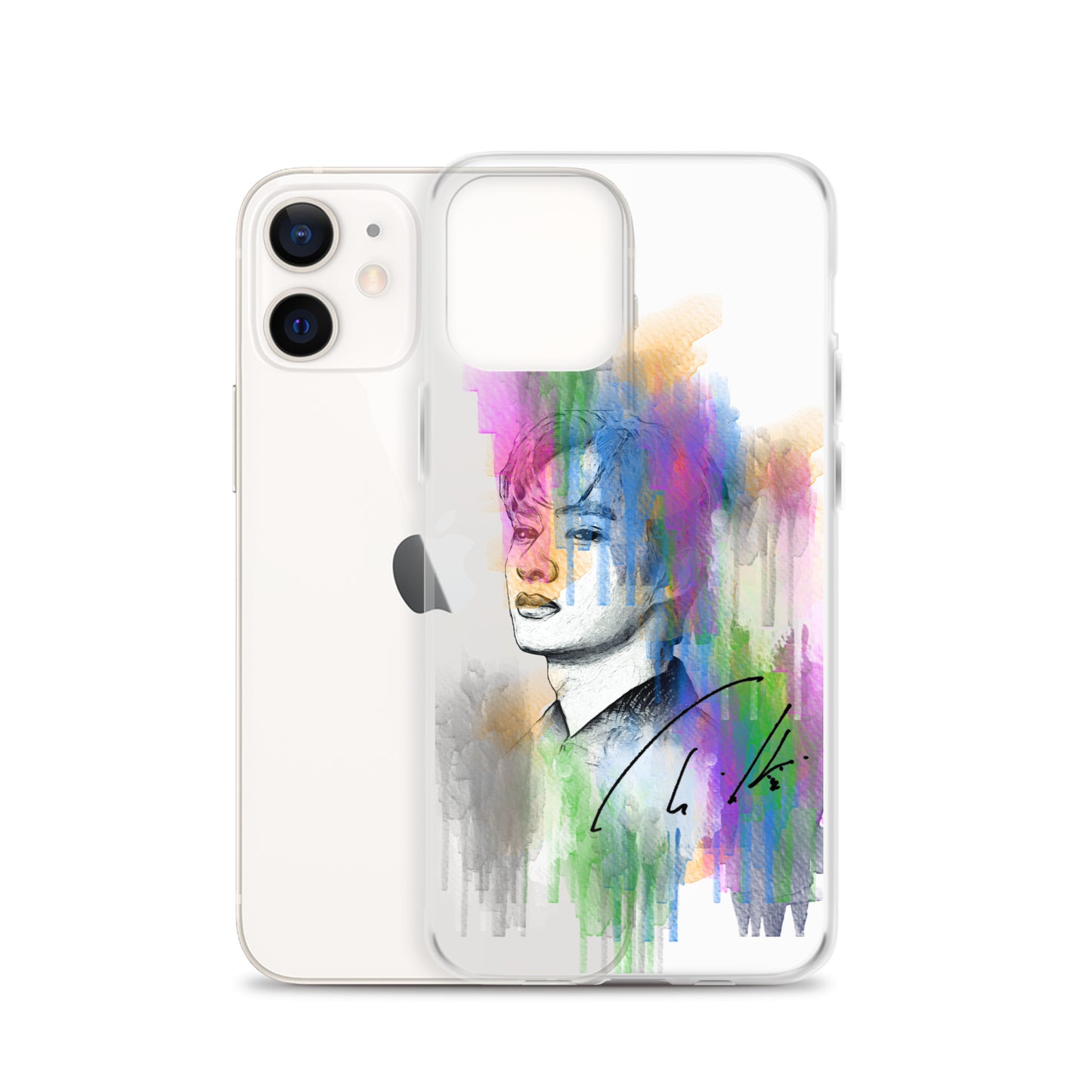 SEVENTEEN Jun, Wen Junhui Waterpaint Portrait iPhone Case