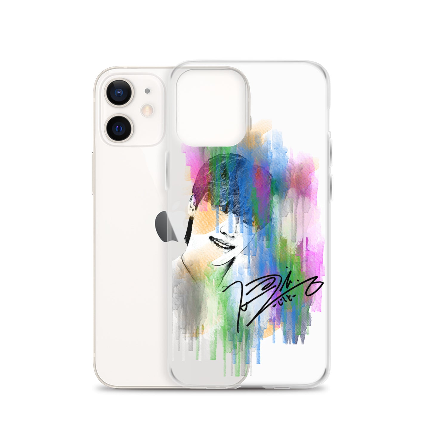 SEVENTEEN Dino, Lee Chan Waterpaint Portrait iPhone Case