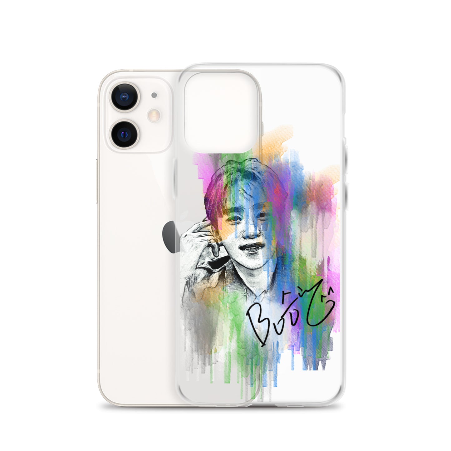 SEVENTEEN Seungkwan, Boo Seung-kwan Waterpaint Portrait iPhone Case