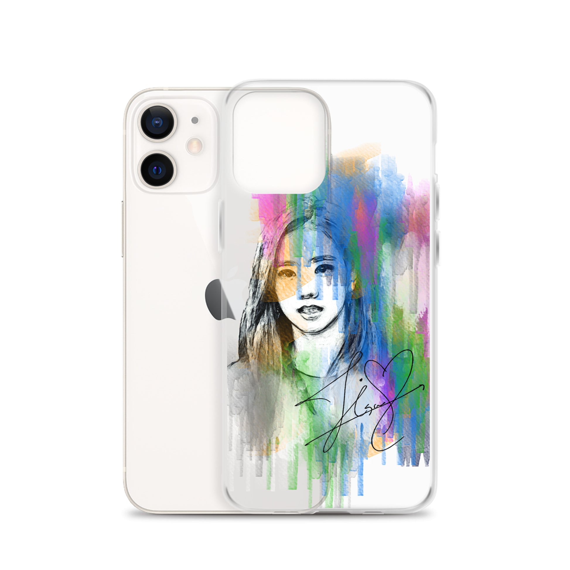 BLACKPINK Jisoo, Kim Jisoo Waterpaint Portrait iPhone Case - kpophow