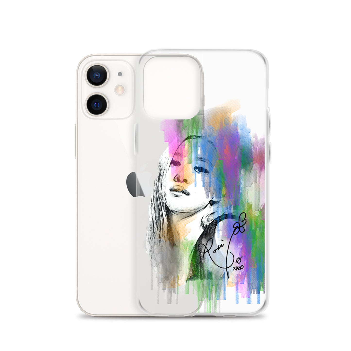 BLACKPINK Rosé, Roseanne Park Waterpaint Portrait iPhone Case - kpophow