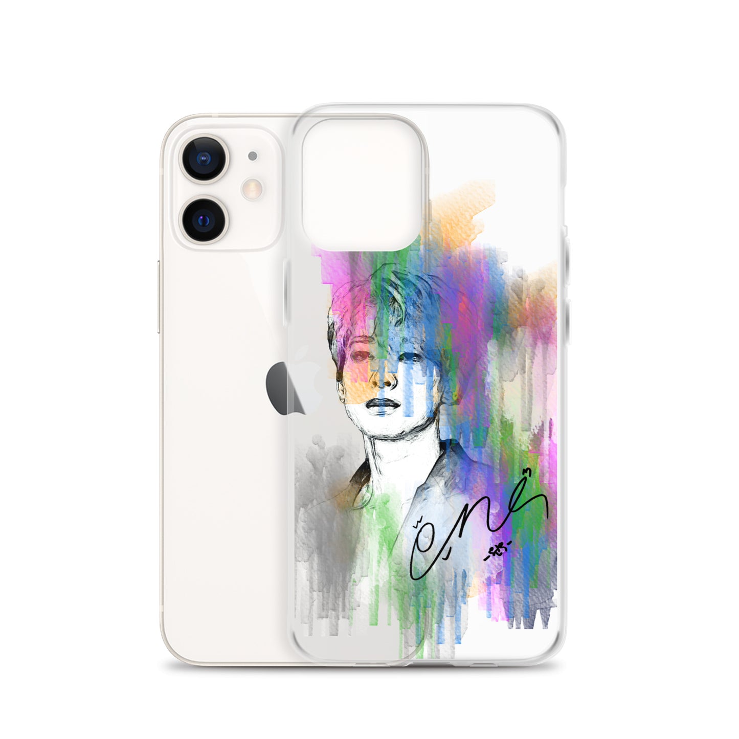 SEVENTEEN Wonwoo, Jeon Won-woo Waterpaint Portrait iPhone Case