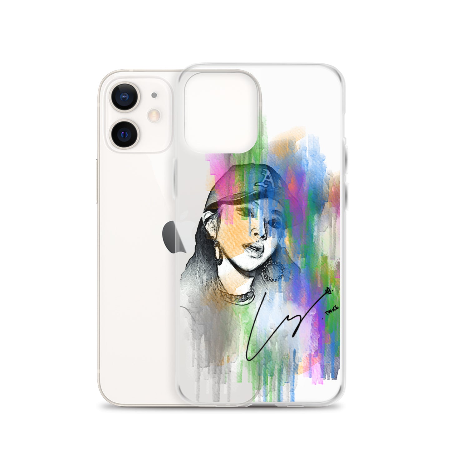 TWICE Chaeyoung, Son Chae-young Waterpaint Portrait iPhone Case