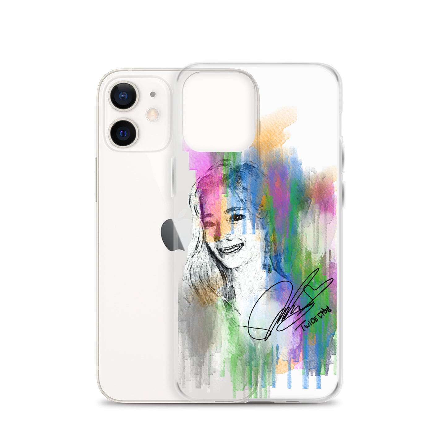 TWICE Dahyun, Kim Da Hyun Waterpaint Portrait iPhone Case