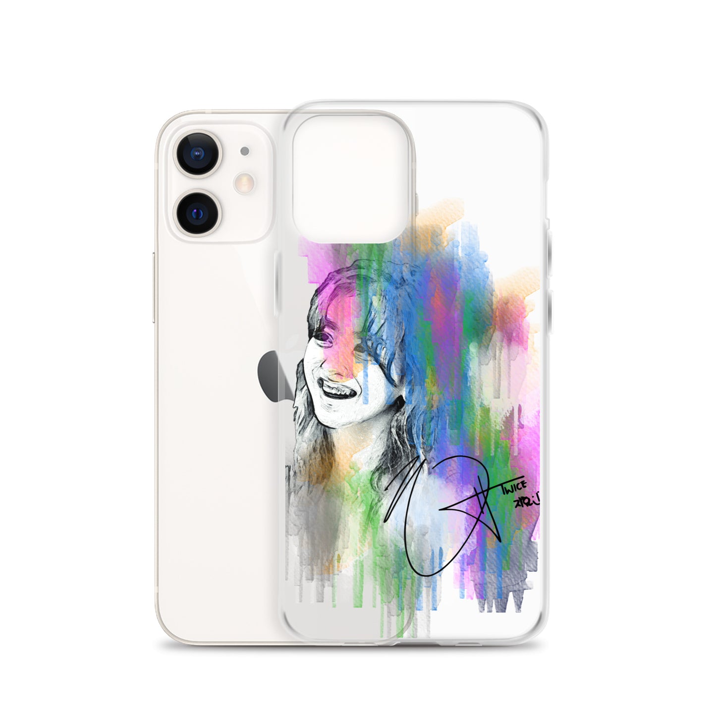 TWICE Jihyo, Park Ji-hyo Waterpaint Portrait iPhone Case