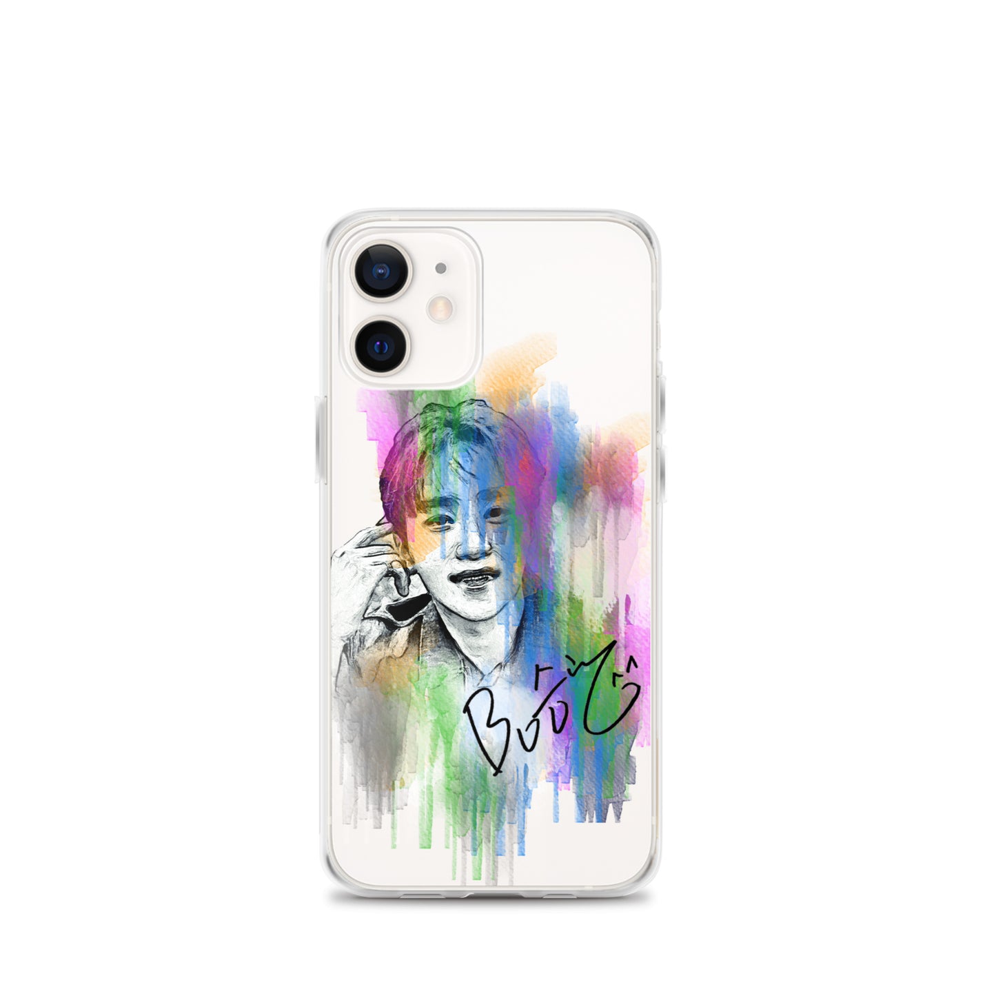 SEVENTEEN Seungkwan, Boo Seung-kwan Waterpaint Portrait iPhone Case