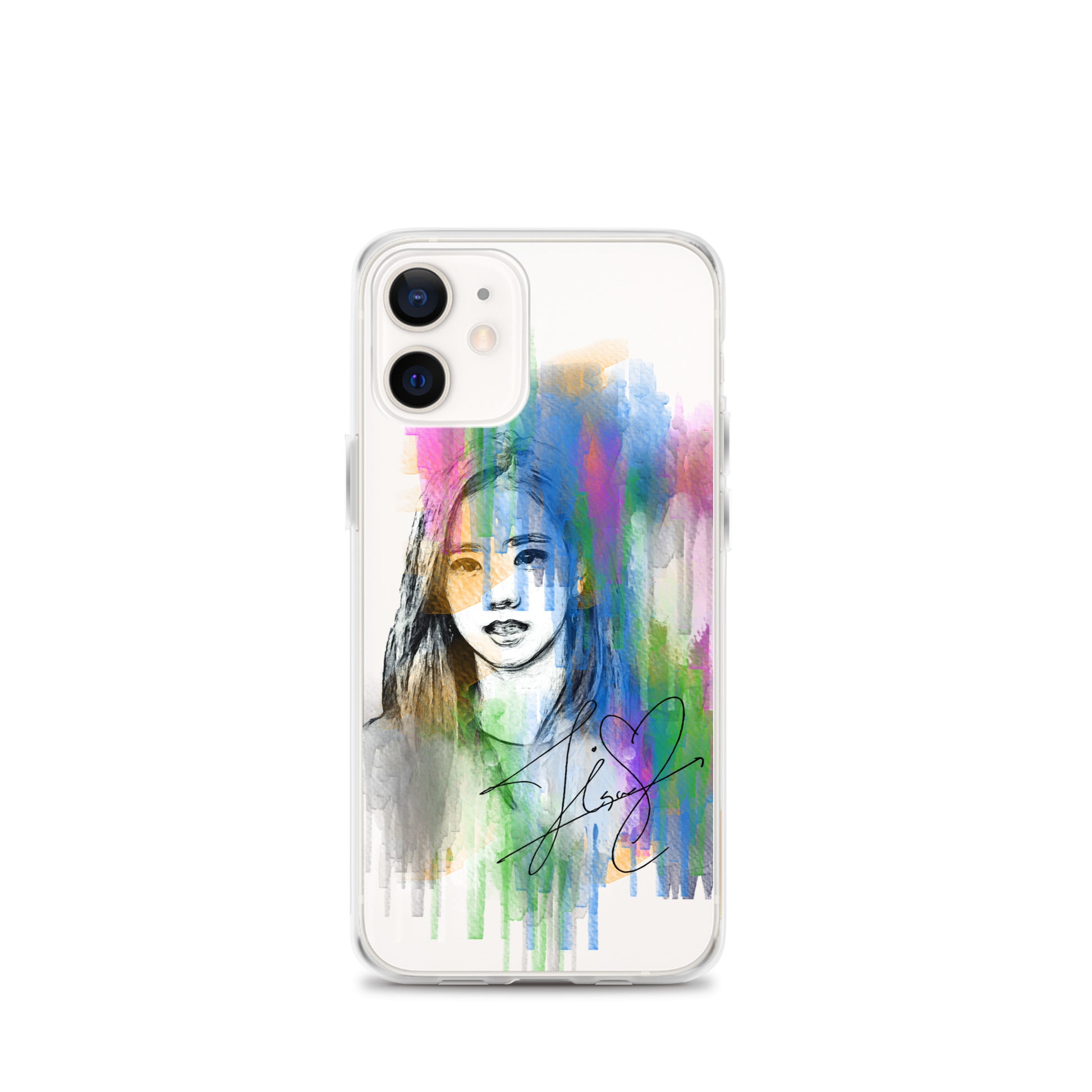 BLACKPINK Jisoo, Kim Jisoo Waterpaint Portrait iPhone Case - kpophow